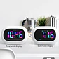 Reloj despertador con luz multicolor selectiva y función cargador de celular - Miniatura 7