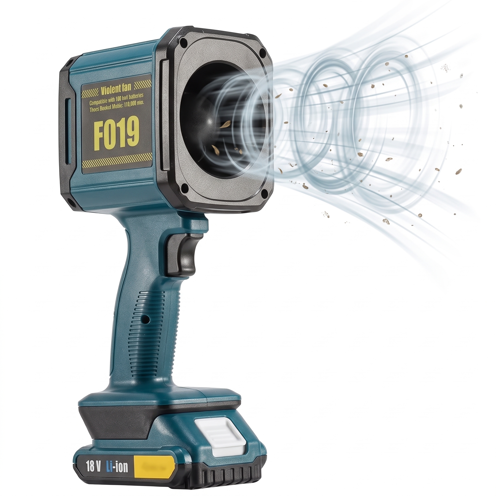 Ventilador / Soplador Turbo - Velocidad ajustable y batería extraíble.