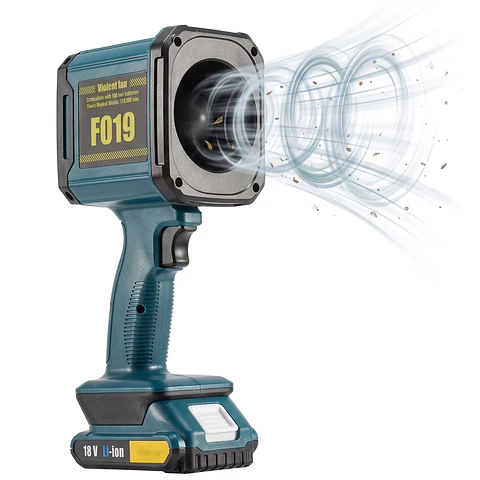 Ventilador / Soplador Turbo - Velocidad ajustable y batería extraíble.