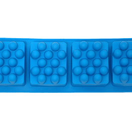 Molde rectángular para jabón Azul