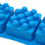 Molde rectángular para jabón Azul