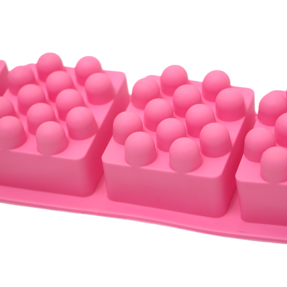 Molde rectángular para jabón Rosado