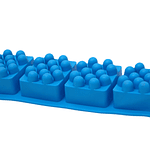 Molde rectángular para jabón Azul