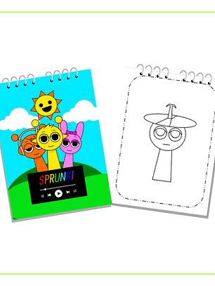 Kit Crockera para colorear Sprunki, medida 16 x 23