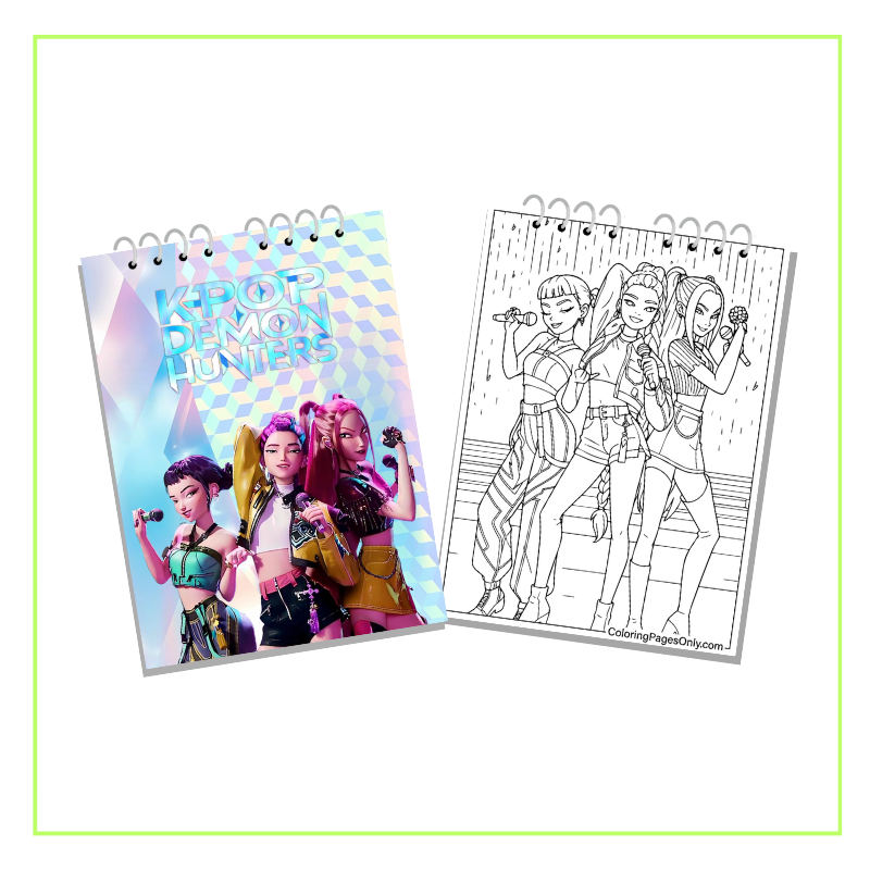 Kit Crockera para colorear Las Guerreras K-pop Demon Hunter , medida 16 x 23 1