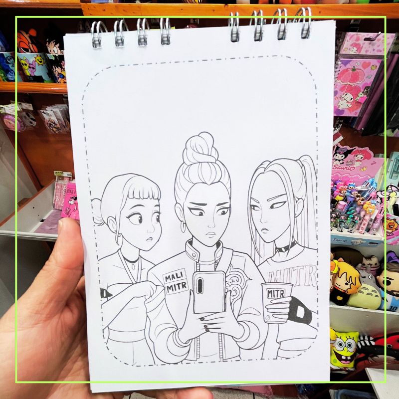 Kit Crockera para colorear Las Guerreras K-pop Demon Hunter , medida 16 x 23 3