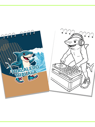 Kit Crockera para colorear Italian Brainrot  Tralalero