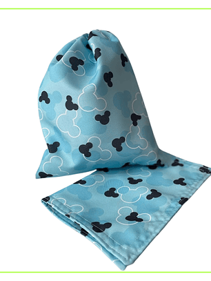 Set Bolsa de Tela + Individual para Colación Jardín Infantil Personalizado