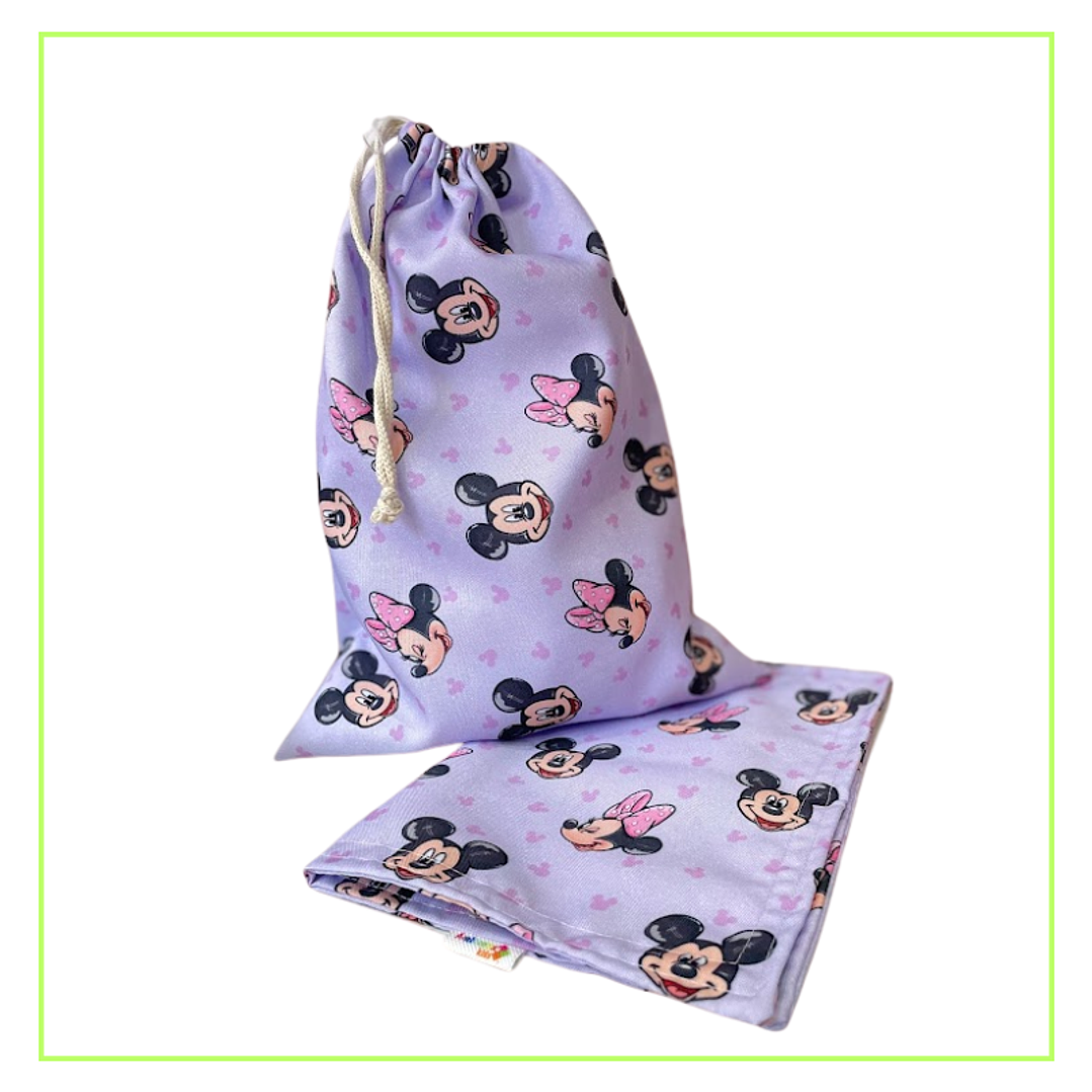 Set Bolsa de Tela + Individual para Colación Jardín Infantil Personalizado 2