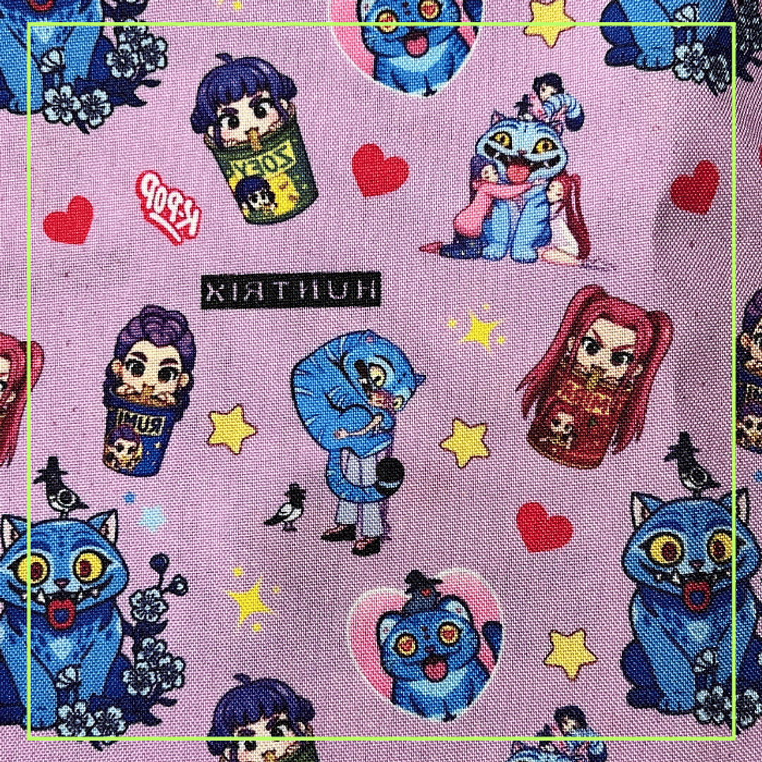 Set Bolsa de Tela + Individual para Colación Jardín Infantil Personalizado 4