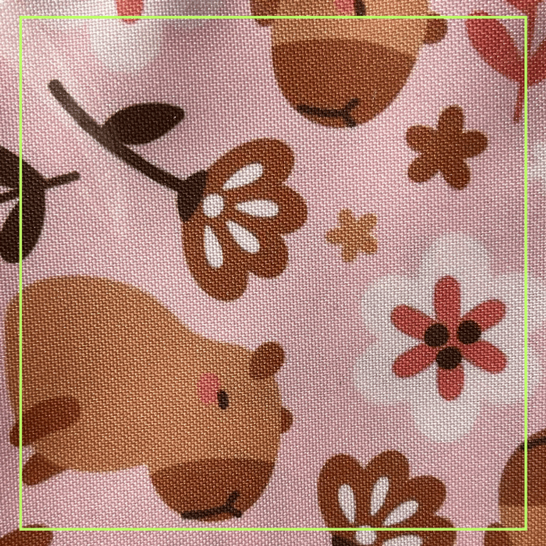 Set Bolsa de Tela + Individual para Colación Jardín Infantil Personalizado 6