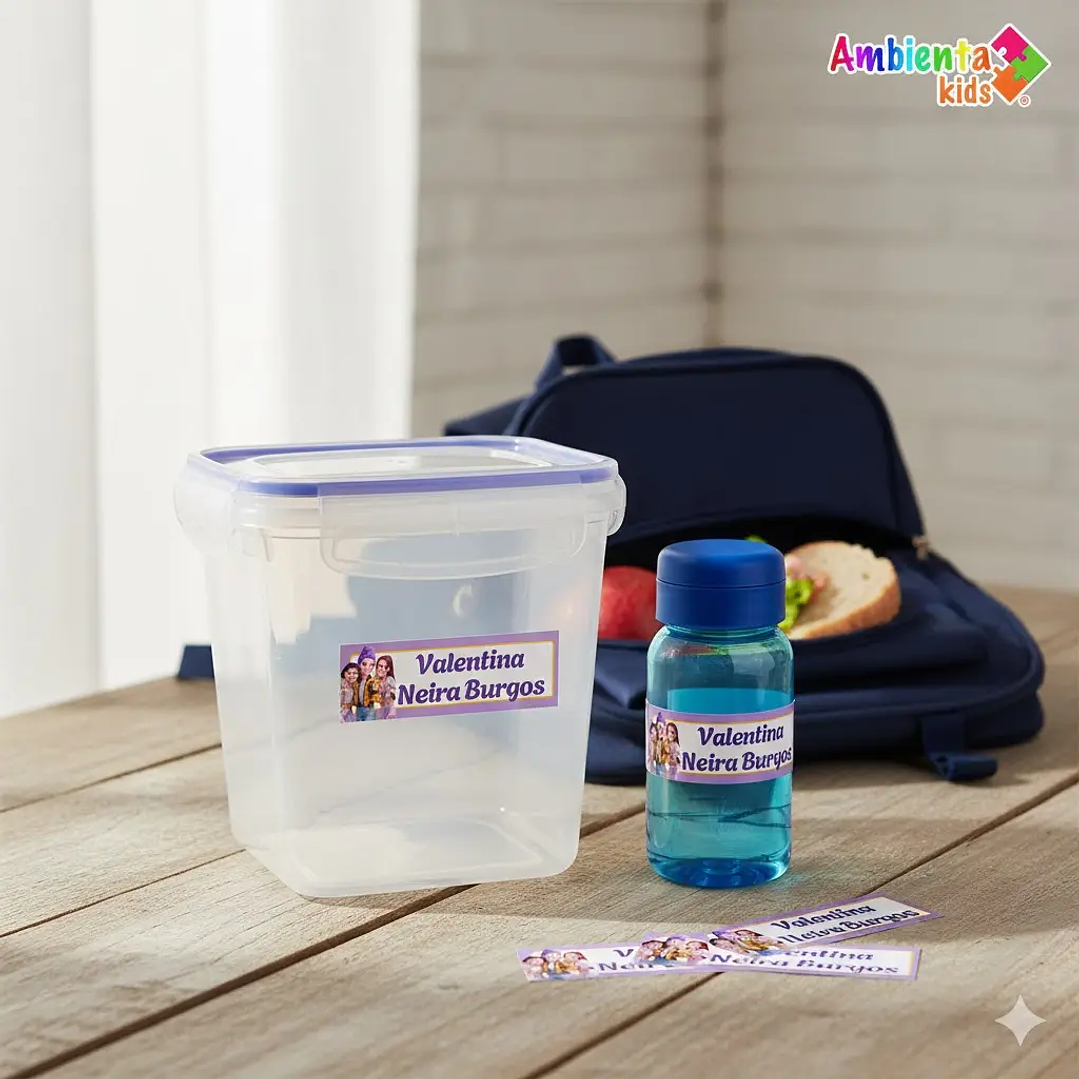 Etiquetas Personalizadas para Tuppers Resistentes al Agua x 6 2
