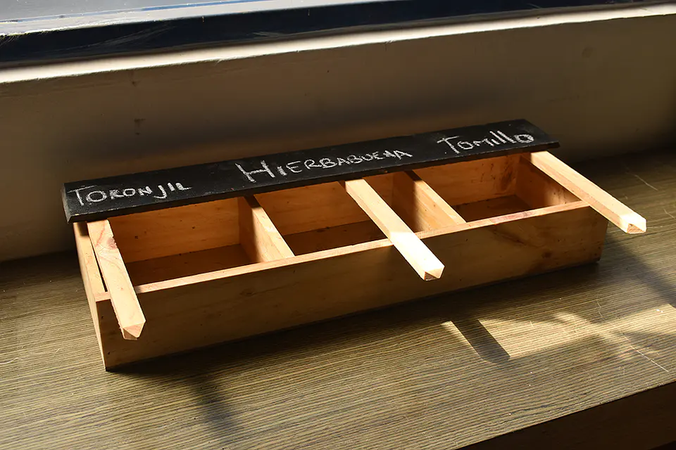 Jardinera Huerta Casa 3 Módulos En Pino Con Tablero De Tiza  4