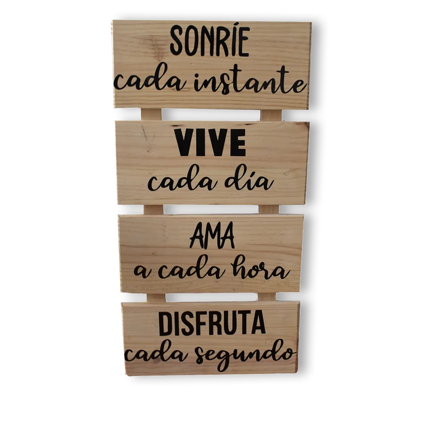 Letrero Pino 4 Módulos en pino personalizado 1