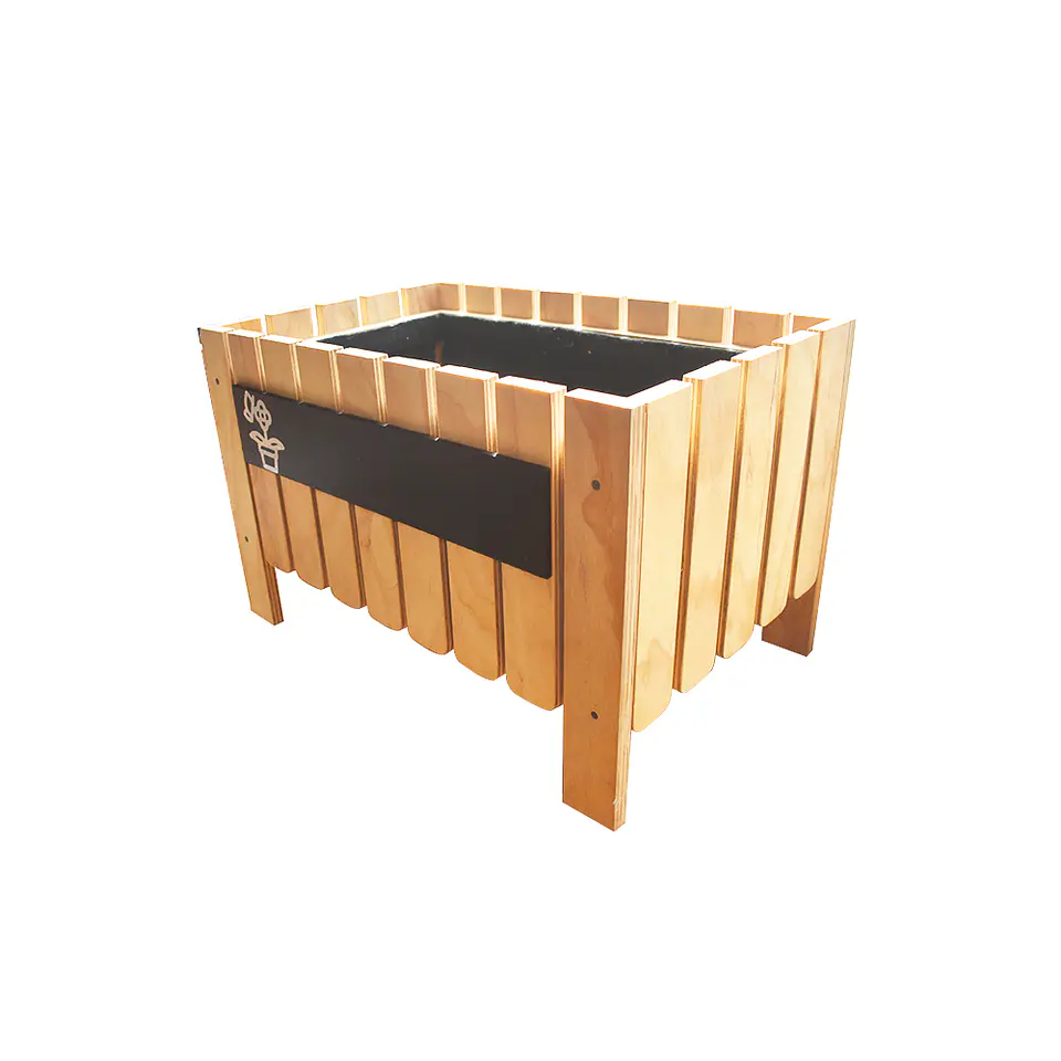 Huerta Jardinera de piso Con Tablero Tiza De 63 Cm 2