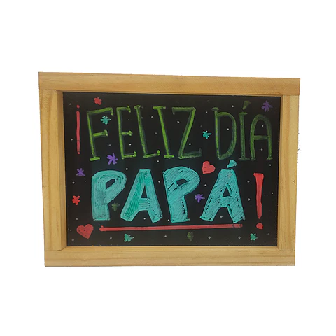 Pizarra Tiza Bordes De Pino Para Colgar pequeña