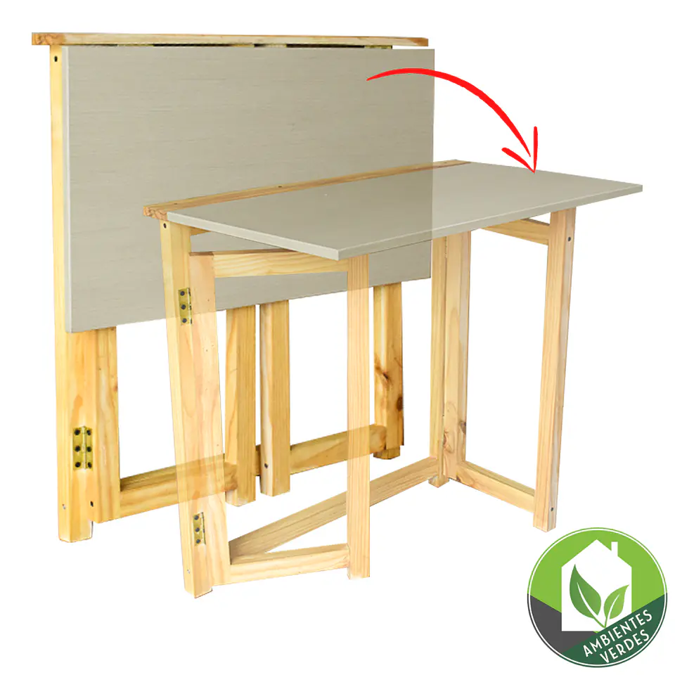 Escritorio plegable Beige 3