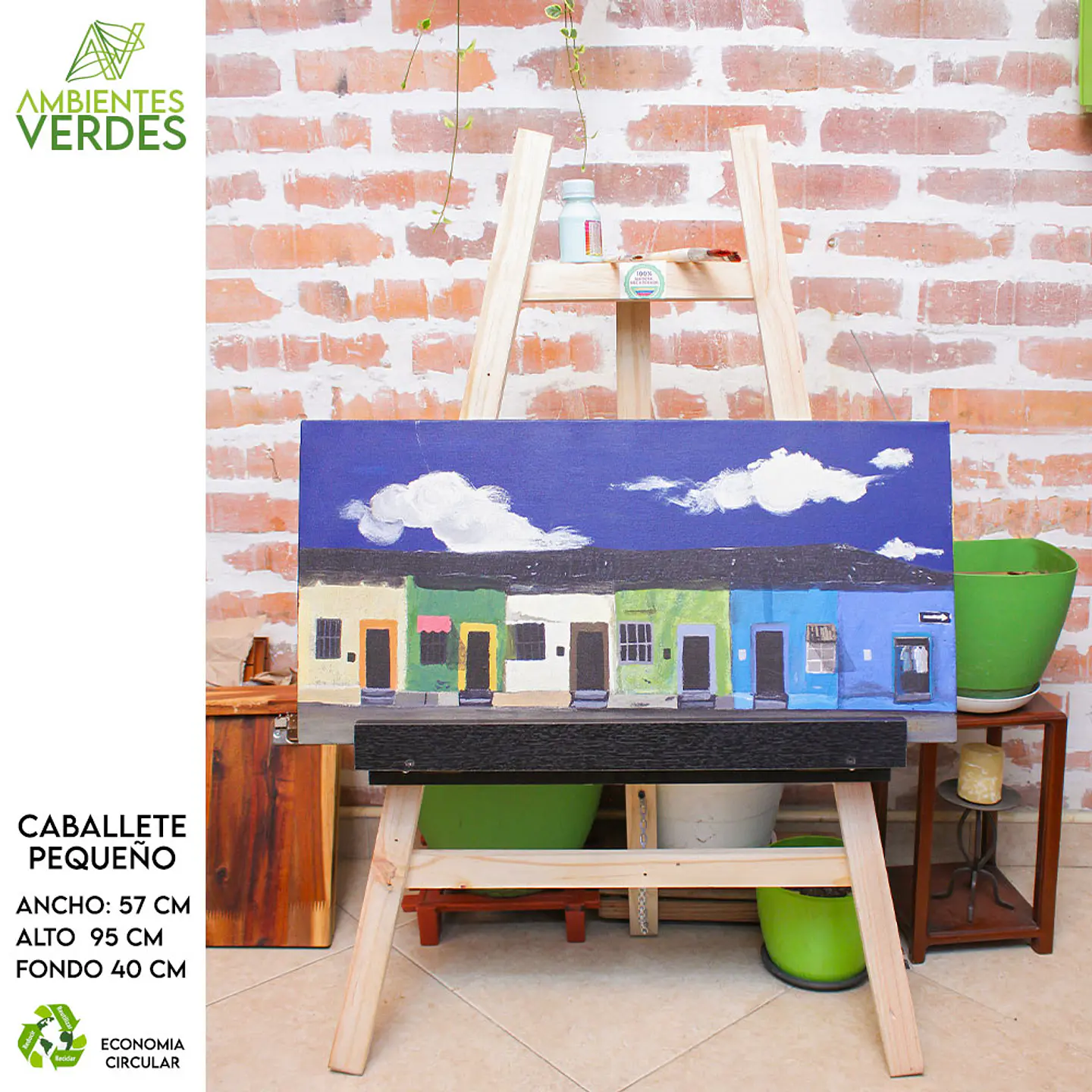 Caballete Plegable De Mesa Multifuncional 95 X 57 Pino 3