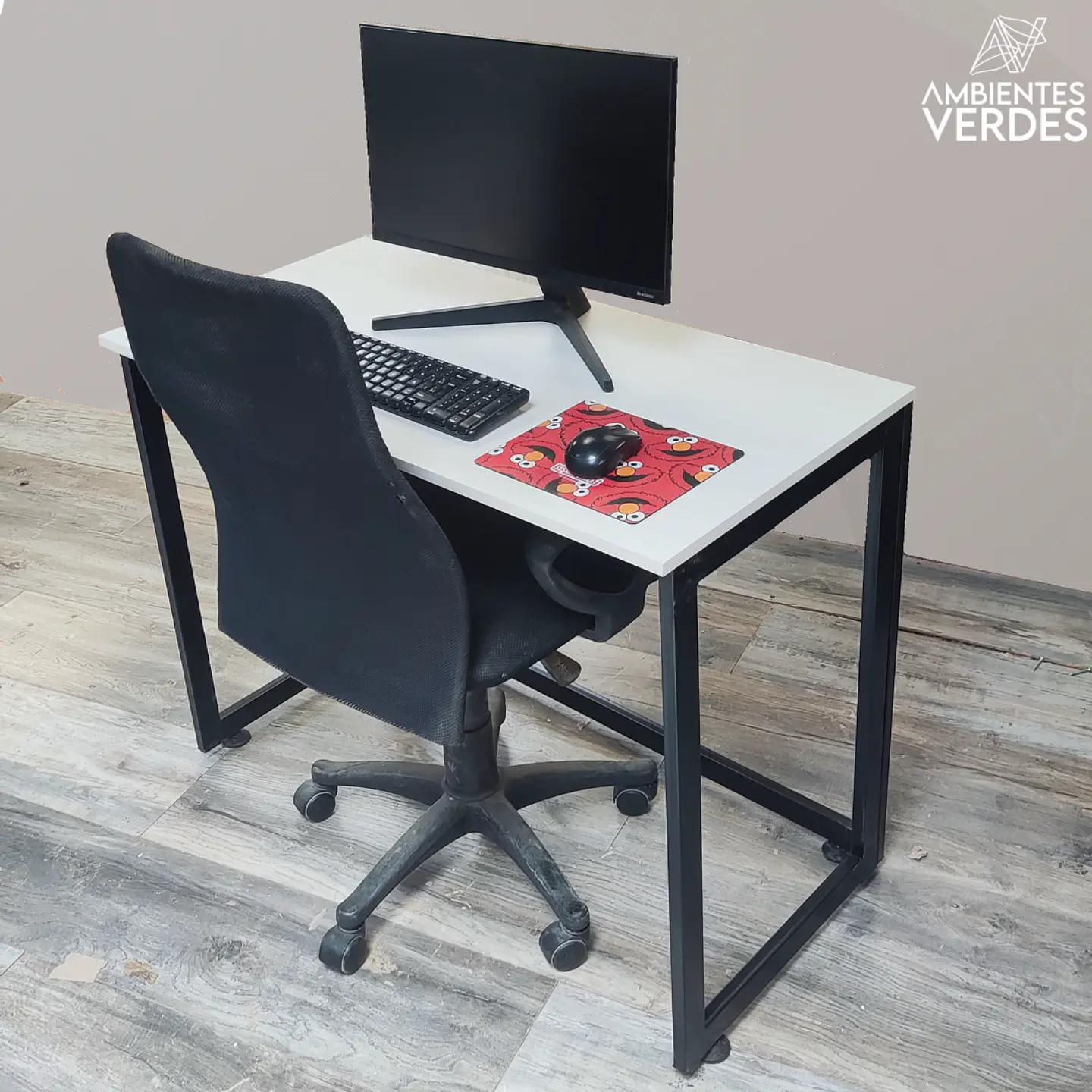 Escritorio metalico desarmable 100X50Cm  4
