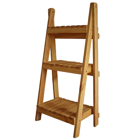 Mueble Jardín Jardinera Plegable En Madera Pino 100 X 46 Cm 