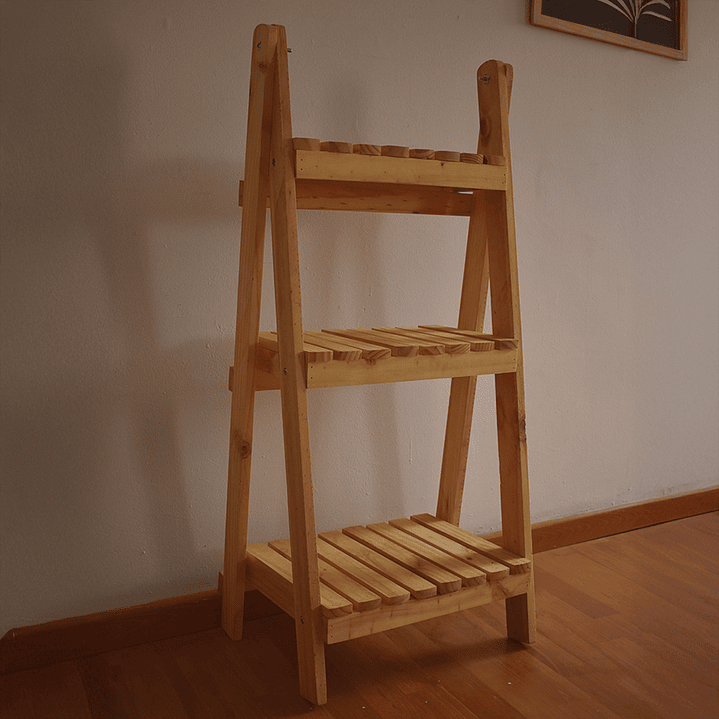 Mueble Jardín Jardinera Plegable En Madera Pino 100 X 46 Cm  4