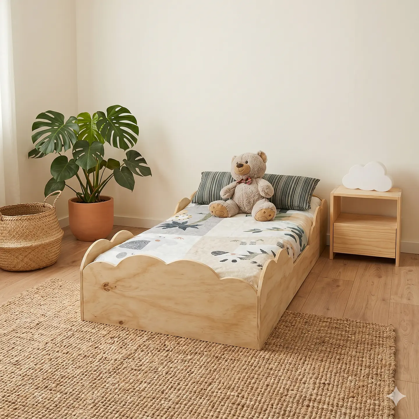 Combo Cama Nube Montessori + Colchón 5