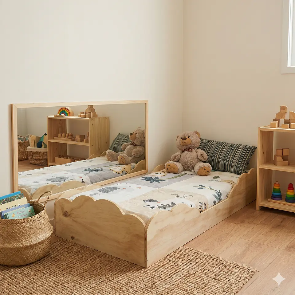 Combo Cama Nube Montessori + Colchón 2
