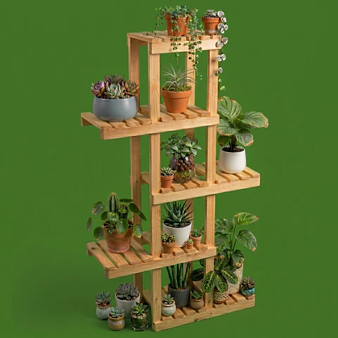 Jardinera Tipo Árbol Mediana 120 Cm En Pino