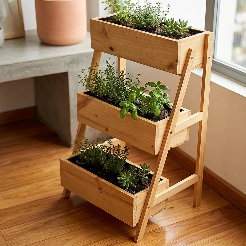 Jardinera Huerta tres módulos en Pino 2