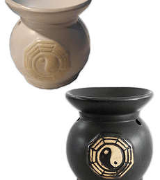Difusor  de ceramica c/  figura yin yang