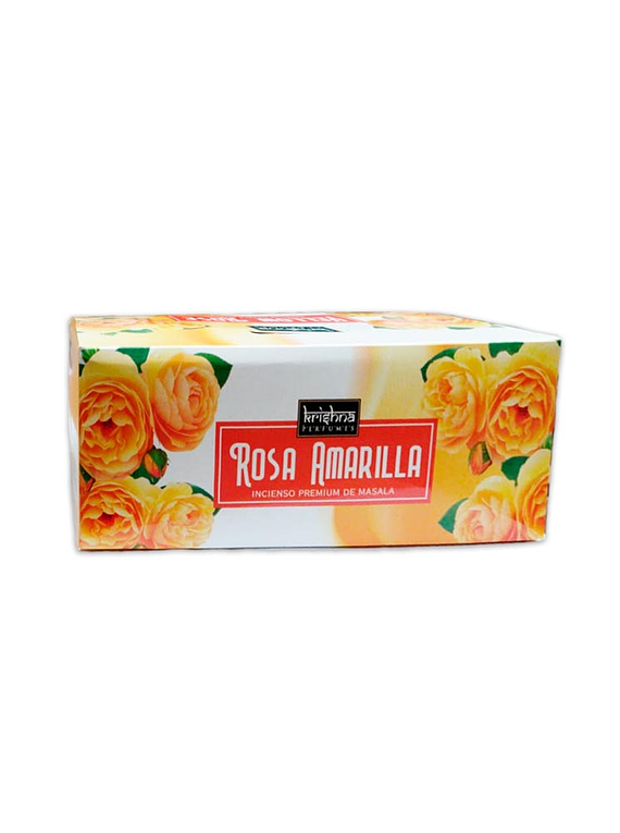 Incienso Krishna Premium Rosa Amarilla 12 cajitas