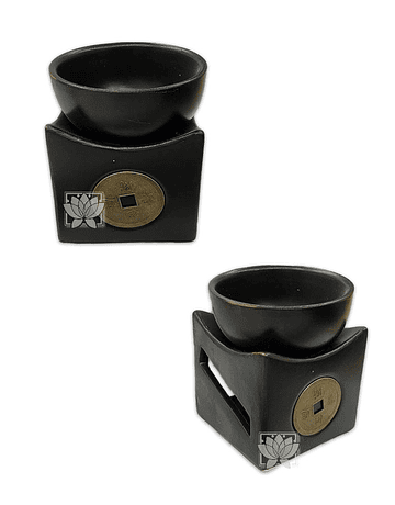 Difusor de de cerámica con Pocillo y Moneda JI19-389