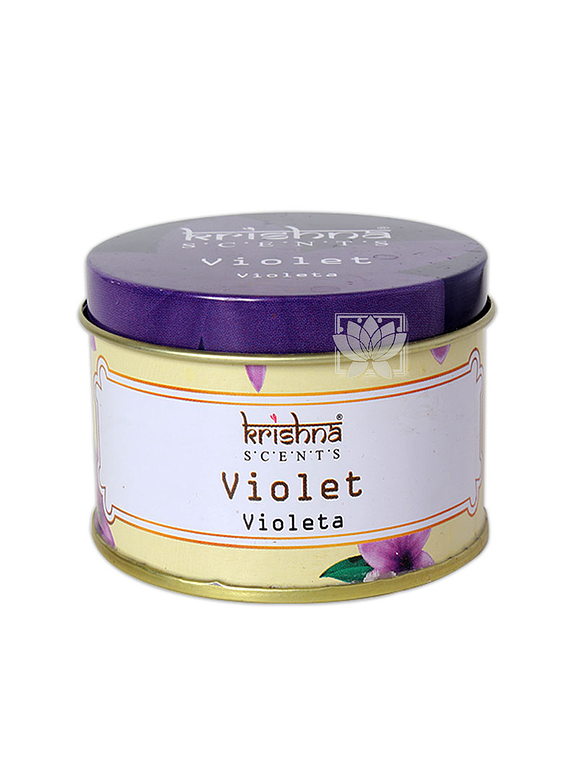 Vela Aromaticas Lata  Krishna Violeta