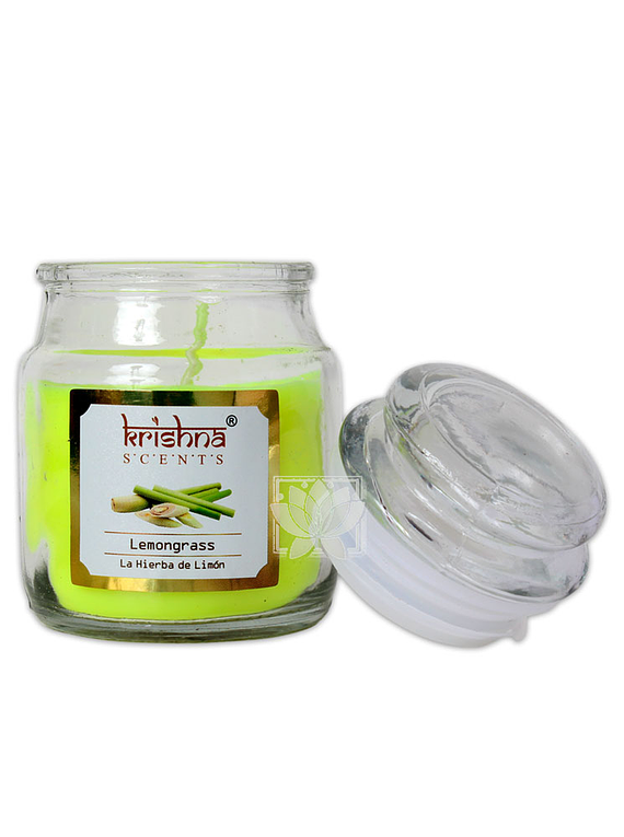 Vela Aromatica Frasco Krishna Lemongrass 75grs 