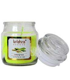  Vela Aromatica Frasco Krishna Lemongrass 75grs 