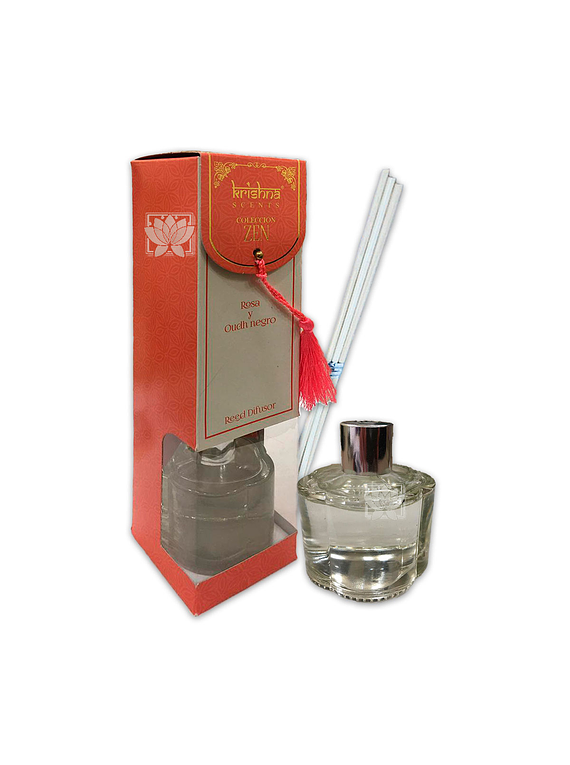 Reed Difusor Krishna Coleccion Zen Rosa y Oudh Negro