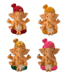 Set Figura Ganesh  Poliresina  2,5" JI21-50