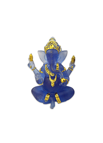 Dios Ganesh Poliresina Mediana  Azul T.  7" JI21-10