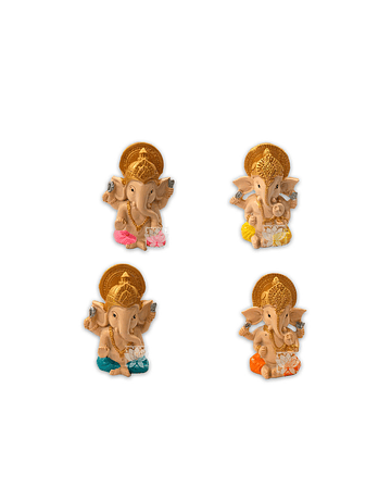 Set Figura Ganesh  Poliresina 2,9" JI21-53