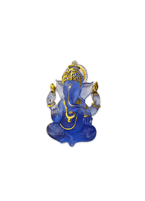 Dios Ganesh  Pequeño Azul Transparente 5" JI21-13