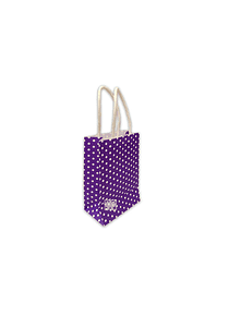 Bolsa Papel  Puntos (Regalo) Morado c/manilla 15X9  JI16-08E