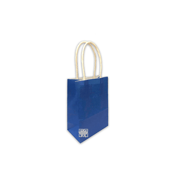Bolsa Papel  Color (Regalo) Azul con manilla 15X9  JI16-08F