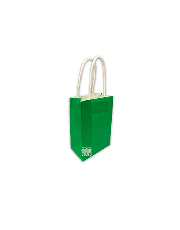 Bolsa Papel  Color (Regalo) Verde con manilla 15X9  JI16-08F