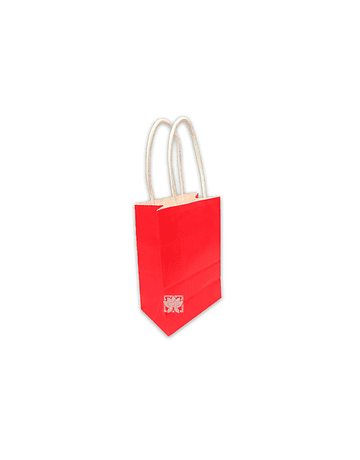 Bolsa Papel  Color (Regalo) Rojo con manilla 15X9  JI16-08F