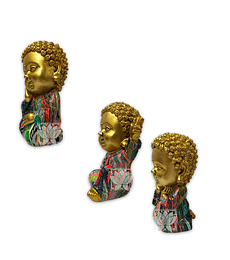 Set Figura Buda  Signo de Paz A 3,5" JI21-165
