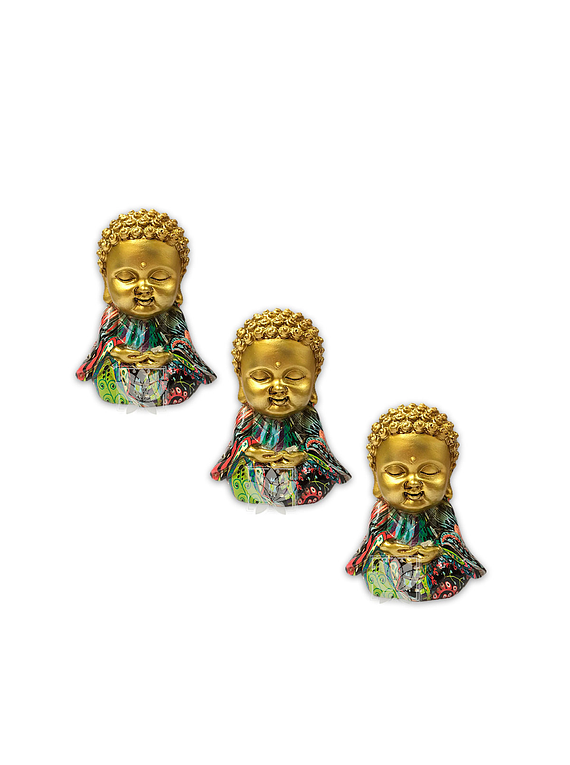 Set Figura Buda  Meditando   3,5