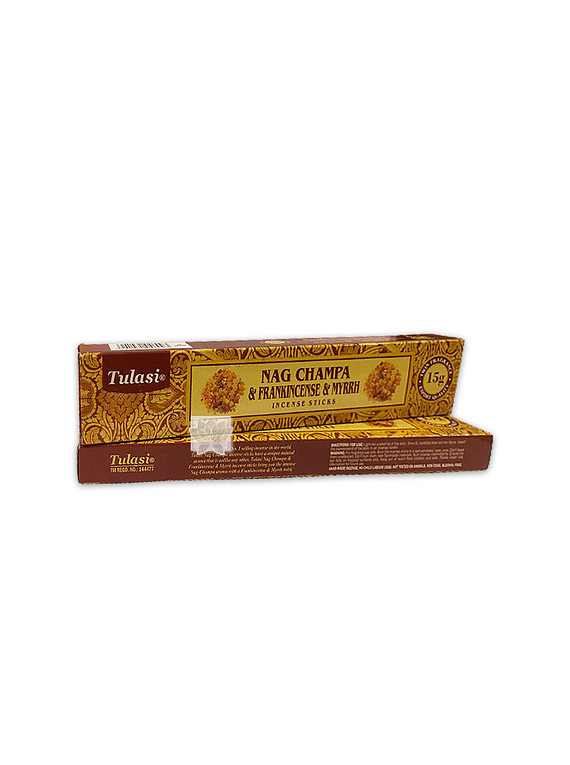 Incienso Tulasi Nag Champa & Frankincense mirra