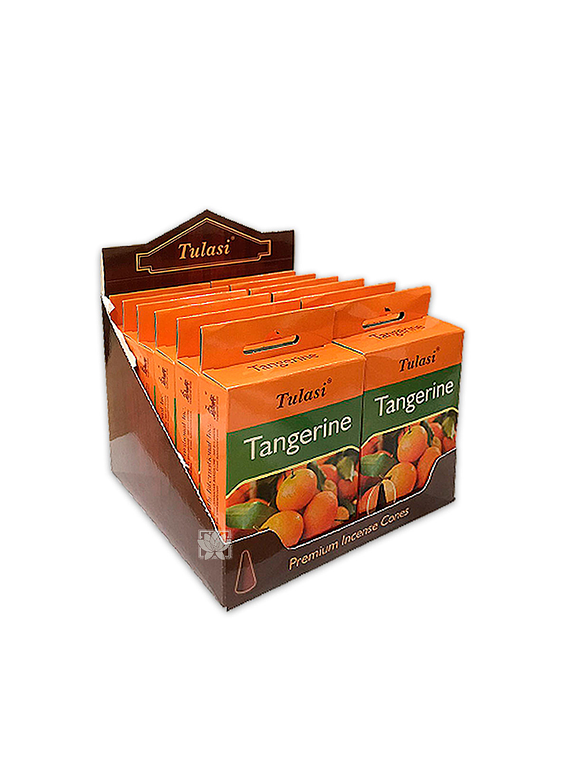 Incienso Tulasi Cono  Tangerine (Mandarina)