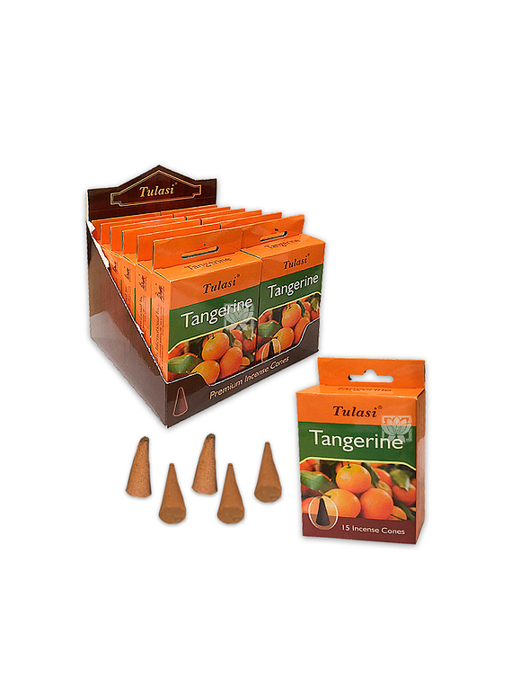 Incienso Tulasi Cono  Tangerine (Mandarina)