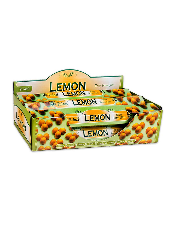 Incienso Tulasi Hexagonal Variedad Frutal Limón